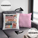 Anwalt Kissen mit Füllung 40x40 Geschenk Spruch Lustig Geschenkidee für Anwalt Geburtstag Ich Bin Der Verrückte Anwalt (Grau) Rosa Trendation
