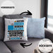 Schwimmsportler Geschenk Kissen mit Füllung 40x40 Lustiger Spruch Erheben Sie Sich Der Schwimmsportler Betritt den Raum (Grau) Blau Trendation