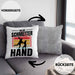 Handball Geschenk Kissen mit Füllung 40x40 Geschenkidee Handball-Spieler Handballspielerin Mädchen Jungs Old Schmetterhand (Grau) Grau Trendation
