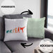 Karate-Kissen mit Füllung 40x40 Geschenk Kampfsport-Fans Jiu Jitsu Geschenkidee Evolution (Grau) Grün Trendation