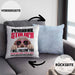 Cocker Spaniel Besitzerin Kissen mit Füllung 40x40 Geschenk Lustiger Spruch Geschenkidee Personal Stalker (Grau) Blau Trendation