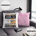 Kellner Geschenk Kaffee-Kissen mit Füllung 40x40 Geschenkidee für Kellner Ich Bin Kellner Ich Kann Es Dir Erklären Jedoch Nicht Für Dich Verstehen Spruch Lustig (Grau) Rosa Trendation