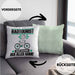 Radtourist Kissen mit Füllung 40x40 Geschenk für Radtourist Der Mann Der Alles Kann Geschenkidee zum Geburtstag (Grau) Grün Trendation