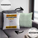 Flötist Kissen mit Füllung 40x40 Geschenk Lustiger Spruch Geschenkidee für Flötist Achtung Hochleistungs Flötist Bei Der Arbeit (Grau) Grün Trendation
