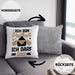 Postbote Geschenk Kissen mit Füllung 40x40 Spruch Ich Bin Postbote Ich Darf Das (Grau) Grau Trendation