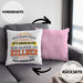 Kellner Kissen mit Füllung 40x40 Geschenk für Kellner Gastro Geschenke Geschenkidee (Grau) Rosa Trendation