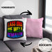 Geschenkidee LGBT Kissen mit Füllung 40x40 "Lass uns die Welt Bemalen" Regenbogenfarben (Grau) Rosa Trendation