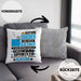 Schwimmsportler Geschenk Kissen mit Füllung 40x40 Lustiger Spruch Erheben Sie Sich Der Schwimmsportler Betritt den Raum (Grau) Grau Trendation