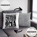 Oma Geschenk Kissen mit Füllung 40x40 Beste Oma Geschenkidee Geburtstag Muttertag Großartige Mütter Werden Zur Oma Befördert (Grau) Grau Trendation