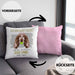 Cocker Spaniel Besitzer Kissen mit Füllung 40x40 Geschenk Lustiger Spruch Geschenkidee Besitzerin Ich Bin Nicht toll Aber Mein Cocker Spaniel Ist Es (Grau) Rosa Trendation