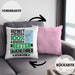 Tauchlehrer Geschenk Lustiger Spruch für Tauchlehrer Geschenkidee Bester Tauchlehrer Der WeltKissen mit Füllung 40x40 (Grau) Rosa Trendation