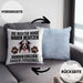 Border Collies Besitzer Kissen mit Füllung 40x40 Geschenk Lustiger Spruch Geschenkidee Besitzerin Border Collies Haben Personal (Grau) Blau Trendation