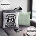Handball Geschenk Kissen mit Füllung 40x40 Geschenkidee Handball-Spieler Handballspielerin Mädchen Jungs Zum Handball Geboren Zur Schule Gezwungen (Grau) Grün Trendation