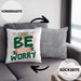 Don't Be Happy - Worry Kissen mit Füllung 40x40 Geschenk Anti Depression Sarkasmus Geschenkidee Lustiger Spruch Overthinking (Grau) Grau Trendation