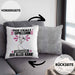 Softballspielerin Kissen mit Füllung 40x40 Geschenk für Softballspielerin Der Mann Der Alles Kann Geschenkidee zum Geburtstag (Grau) Grau Trendation