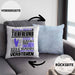 Tierfreund Geschenk Kaffee-Kissen mit Füllung 40x40 Geschenkidee für Tierfreund Ich Bin Tierfreund Ich Kann Es Dir Erklären Jedoch Nicht Für Dich Verstehen Spruch Lustig (Grau) Blau Trendation