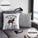 Lustige Esel-Kissen mit Füllung 40x40 Geschenk für Mädchen, die Esel lieben "Nur Ein Mädchen Das Esel Liebt" (Grau) Grau Trendation
