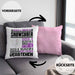 Snowshoer Geschenk Kaffee-Kissen mit Füllung 40x40 Geschenkidee für Snowshoer Ich Bin Snowshoer Ich Kann Es Dir Erklären Jedoch Nicht Für Dich Verstehen Spruch Lustig (Grau) Rosa Trendation