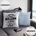 Silvester Ohne Böllern Ist Möglich Aber Sinnlos Kissen mit Füllung 40x40 Geschenk Silvester-Fan Dekoration 2025 Deko (Grau) Blau Trendation