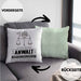 Anwalt Geschenk Kissen mit Füllung 40x40 Ich Bin Anwalt Aber Sag Doch Einfach Superheld Lustige Geschenkdiee für Anwalt (Grau) Grün Trendation