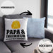 Ingenieur Papa Kissen mit Füllung 40x40 Gadget Geschenk Ingeneur Geschenkidee (Grau) Blau Trendation