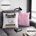 Tierheimmitarbeiter Kissen mit Füllung 40x40 Geschenk für Tierheimmitarbeiter Geburtstag Lustiger Spruch Was Ist Deine Superkraft (Grau) Rosa Trendation