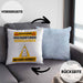 Serienjunkie Kissen mit Füllung 40x40 Geschenk Lustiger Spruch Geschenkidee für Serienjunkie Achtung Hochleistungs Serienjunkie Bei Der Arbeit (Grau) Blau Trendation