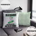 Skateboarder Kissen mit Füllung 40x40 Geschenk für Skateboarder Der Mann Der Alles Kann Geschenkidee zum Geburtstag (Grau) Grün Trendation