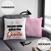 Geselle Prüfung Bestanden Kissen mit Füllung 40x40 Geschenk Morgens Müde Abends Blau Ich Bin Geselle Und Ne (Grau) Rosa Trendation