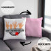 Schere Kreissäge Kissen mit Füllung 40x40 Geschenk Holzarbeiter Geschenkidee Schreiner (Grau) Rosa Trendation