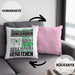 Schwiegercousin Geschenk Kaffee-Kissen mit Füllung 40x40 Geschenkidee für Schwiegercousin Ich Bin Schwiegercousin Ich Kann Es Dir Erklären Jedoch Nicht Für Dich Verstehen Spruch Lustig (Grau) Rosa Trendation