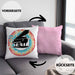 Piano-Spieler Kissen mit Füllung 40x40 Geschenk Klavier Geschenkidee Flügel Musiker (Grau) Rosa Trendation