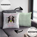 Border Collies Besitzer Kissen mit Füllung 40x40 Geschenk Lustiger Spruch Geschenkidee Besitzerin Ich Bin Nicht toll Aber Mein Border Collies Ist Es (Grau) Grün Trendation