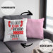 Ringer Kissen mit Füllung 40x40 Geschenk So Sieht Ein Richtig Cooler Ringer Aus Geschenkidee Spruch Lustig (Grau) Rosa Trendation