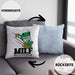 Lustige Frosch Kissen mit Füllung 40x40 Geschenk für Froschliebhaber Lustig MILF Man I Love Frogs (Grau) Blau Trendation