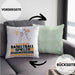 Basketballspieler Geschenk Kissen mit Füllung 40x40 Ich Bin Basketballspieler Aber Sag Doch Einfach Superheld Lustige Geschenkdiee für Basketballspieler (Grau) Grün Trendation