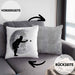 Boule Kissen mit Füllung 40x40 Geschenk Boule-Spieler Geschenkidee Grafik Mond Boule (Grau) Grau Trendation