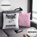 Survival-Trainer Kissen mit Füllung 40x40 Geschenk für Survival-Trainer Geburtstag Lustiger Spruch Was Ist Deine Superkraft (Grau) Rosa Trendation