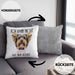Yorkie Besitzer Kissen mit Füllung 40x40 Geschenk Lustiger Spruch Geschenkidee Ich Kann Nicht Mein Yorkie Hat Nein Gesagt (Grau) Grau Trendation