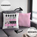 Rennfahrerin Geschenk Kissen mit Füllung 40x40 Lustig Geschenkidee für Rennfahrerin Geburtstag So Sieht Eine Richtig Coole Rennfahrerin Aus Frauen Spruch (Grau) Rosa Trendation