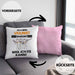 Violinist Geschenk Kissen mit Füllung 40x40 Lustiger Spruch Ich Bin Violinist Warum Weil Ich Es Kann Geschenkidee Bester Violinist Geburtstag (Grau) Rosa Trendation