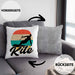 Kitesurfing Kissen mit Füllung 40x40 Geschenk für Kitesurfer Geschenkidee Vintage Grafik (Grau) Grau Trendation