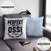 Ossi Kissen mit Füllung 40x40 Geschenk Ostdeutschland Niemand Ist Perfekt Aber Als Ossi Ist Man Nah Dran (Grau) Blau Trendation