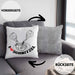 Schnitzel-Kissen mit Füllung 40x40 Geschenk für Schnitzel-Liebhaber (Grau) Grau Trendation