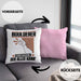 Boulderer Kissen mit Füllung 40x40 Geschenk für Boulderer Der Mann Der Alles Kann Geschenkidee zum Geburtstag (Grau) Rosa Trendation