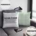 Lustige Kissen mit Füllung 40x40 für Logistiker Spruch Geschenkidee Logistik (Grau) Grün Trendation