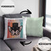 Chihuahua Besitzer Kissen mit Füllung 40x40 Geschenk Lustiger Spruch Geschenkidee Retro Vinatge Chihuahua (Grau) Grün Trendation