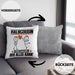 Halbcousin Kissen mit Füllung 40x40 Geschenk für Halbcousin Der Mann Der Alles Kann Geschenkidee zum Geburtstag (Grau) Grau Trendation