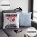Fußballfan Kissen mit Füllung 40x40 Geschenk für Fußballfan Der Mann Der Alles Kann Geschenkidee zum Geburtstag (Grau) Blau Trendation