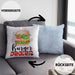 Burger Dealer Kissen mit Füllung 40x40 Geschenk für Besten Burgerverkäufer Geburtstag Spruch Geschenkidee (Grau) Blau Trendation